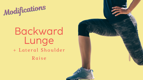 Backward Lunge + Lat Arm Raise - Modification